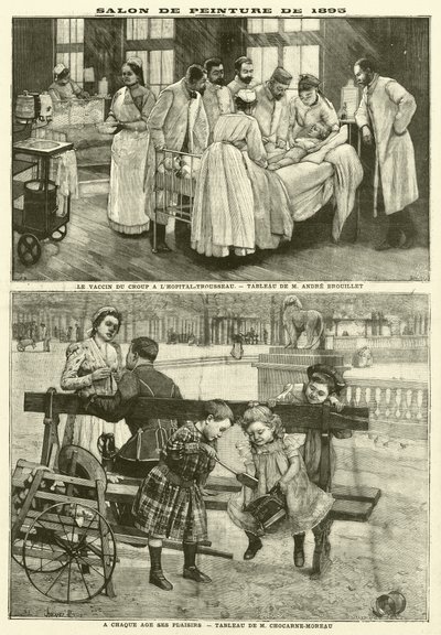 1895年巴黎沙龙上展出的画作（雕刻）。 作者 法语学校
