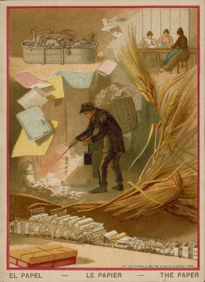 色纸 作者 法语学校