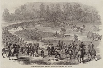 Passage of the Chiese by French Troops (engraving) 作者 法语学校