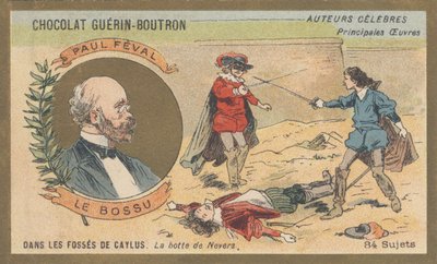 Paul Feval (1816-1887)，法国小说家，着有《Le hunchback or Le petit Parisien》 (1857) 作者 法语学校