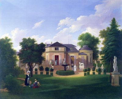 巴黎Folie-Beaujon的亭子，1830年 作者 法语学校