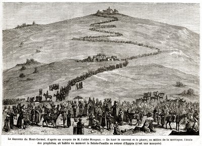 1882 年 4 月 25 日至 6 月 8 日圣地忏悔朝圣之旅（版画） 作者 法语学校