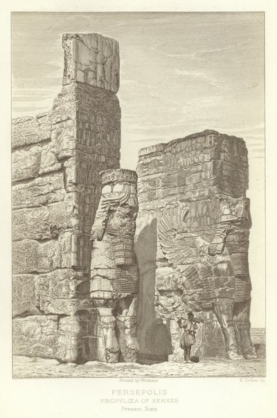 Persepolis，Xerxes的Propylaea，现状 作者 法语学校