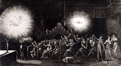 Phantasmagoria，来自Etienne Gaspard Robertson（1763-1837）的科学和轶事娱乐回忆录，巴黎，1831年 作者 法语学校