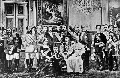 世界统治者的蒙太奇照片，1867年（拼贴bw照片） 作者 法语学校