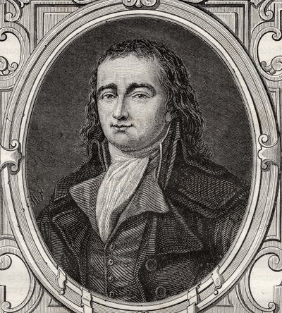 皮埃尔加斯帕德Chaumette（1763-94）来自路易斯布兰克的“法国革命史”（1811-82） 作者 法语学校