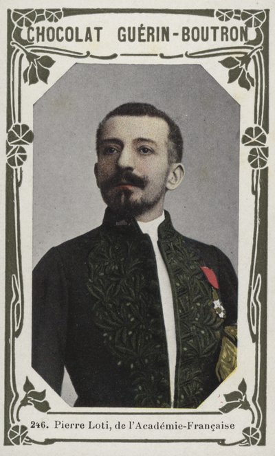 Pierre Loti，来自Academie-Francaise（彩色照片） 作者 法语学校