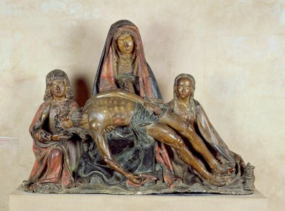 Pieta（彩绘木） 作者 French School