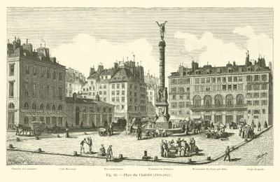 Place du Chatelet，1820-1855 作者 法语学校