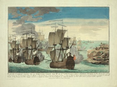 格林纳达海军作战计划由Cte先生赢得。 D“1779年7月6日，拜伦海军上将Estaing，酒吧。 1779 作者 法语学校