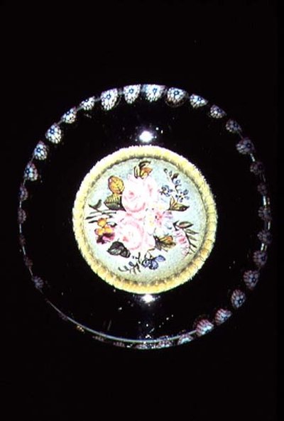 斑块，硫化物与花束，c.1845-55 作者 法语学校