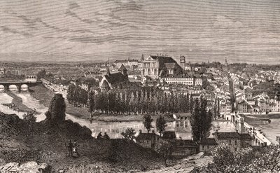 Poitiers - engraving in “La France illustree: geographie, histoire, administration statistique” by V.A. Malt-Brown. 1884 作者 法语学校