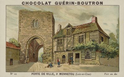 Porte de Ville，位于Loir-et-Cher的Mennetou 作者 法语学校