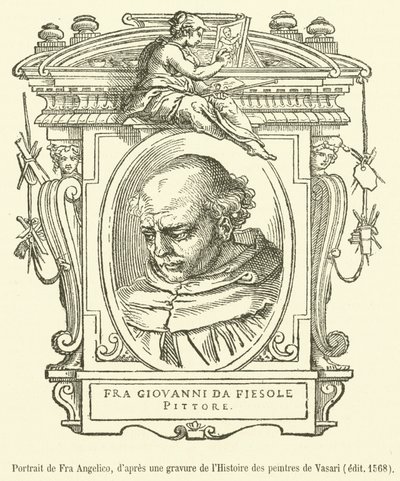 Fra Angelico 的肖像（雕刻） 作者 法语学校