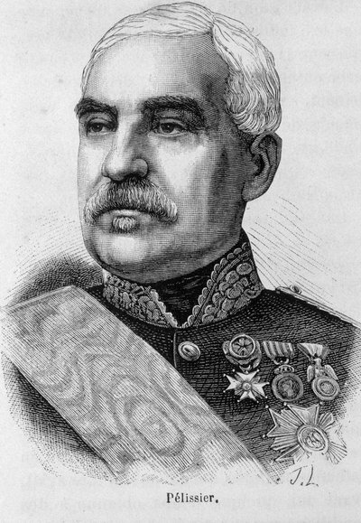 Portrait of Aimable Jean Jacques Pelissier, Duke of Malakoff (1794-1864), French military and marechal of France - in “” L