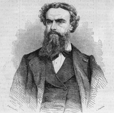 亚历山大-卡巴内尔（1823-1899）的肖像，法国画家。10月3日《世界画报》第338期上的版画。 作者 法语学校