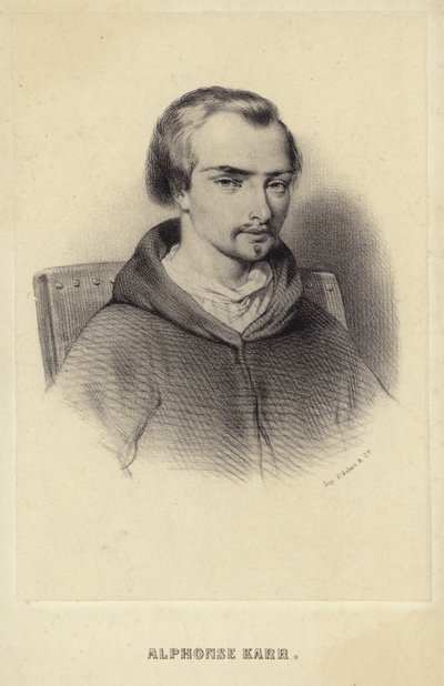 Alphonse Karr的肖像 作者 法语学校