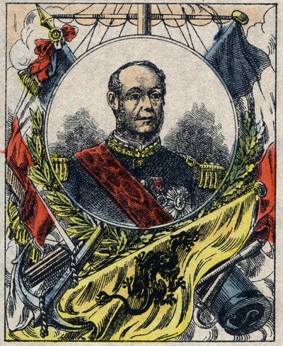 阿梅迪-阿纳托尔-库尔贝的画像。法国海军上将（1827 -1885）。 作者 法语学校