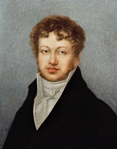 Andre Marie Ampere的肖像（1775-1836） 作者 French School