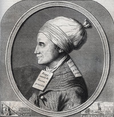 安托万-弗朗索瓦（Antoine Francois）-德鲁瓦（1744-1777）法国诗人的肖像--Armand Fouquier (1817-18?) 1858-1867年在 "Causes celebres de tous les peuples "的版画--私人收藏 作者 法语学校