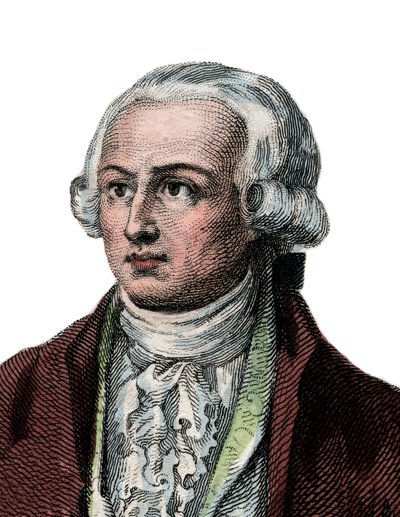 法国化学家Antoine Laurent Lavoisier（1743-1794）的肖像。 作者 French School