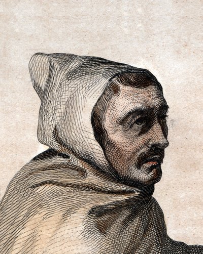 Armand Jean le Bouthillier de Rance（1626-1700）的肖像，法国方丈和Trappist Cistercians的创始人。 作者 法语学校