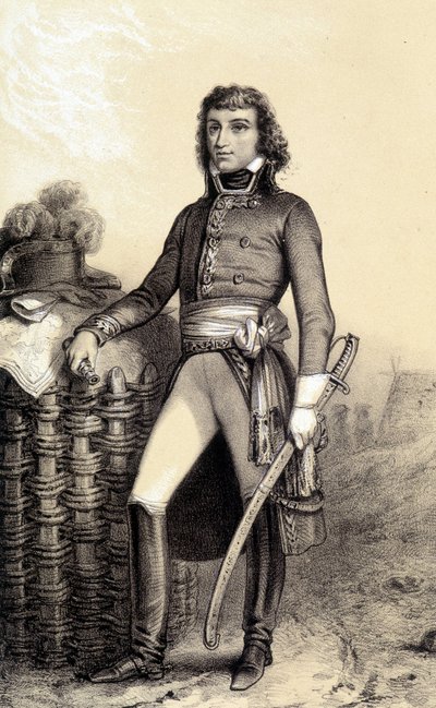 Barthélemy Catherine Joubert 的肖像，南非的布尔将军（1769-1799）。 在阿尔伯特·莫林的“法国大革命历史画廊”中 作者 法语学校