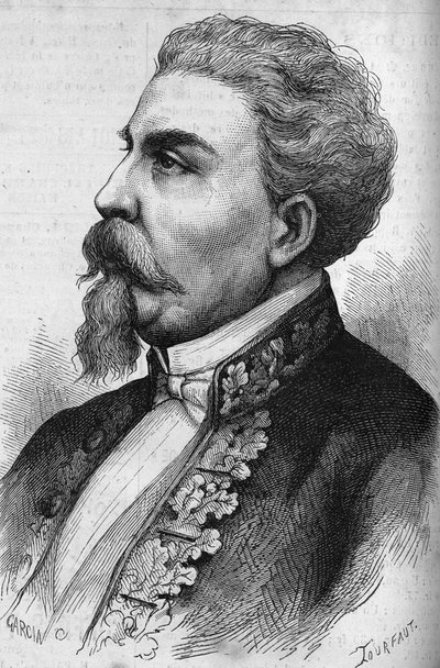 贝内代托-开罗利（1825-1889）的肖像，意大利政治家。雕刻于1878年12月7日的《世界画报》第1132期。 作者 法语学校