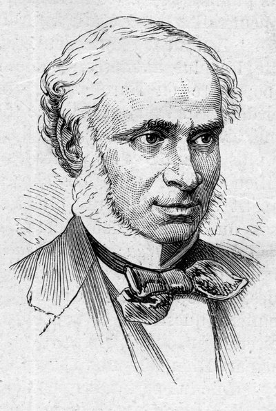 卡米尔-杜塞（1812-1895）的肖像，法国诗人、剧作家和学者。1874年3月14日《世界画报》第883期的版画。 作者 法语学校