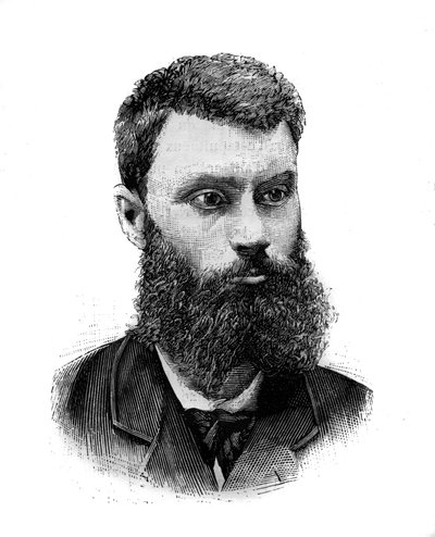 查尔斯-卡米尔-佩莱坦（1846-1915）的肖像，法国政治家、记者和作家。刊登在《世界画报》上的版画，1月2日 作者 法语学校
