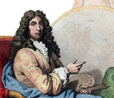 Charles Lebrun（Le Brun）（1619-1690）的肖像，法国画家和艺术理论家。 作者 法语学校