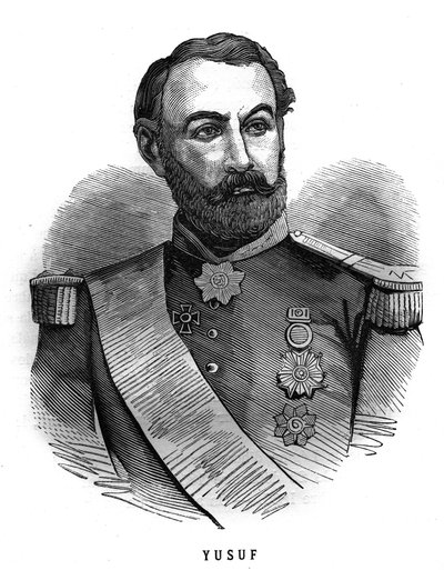 查尔斯-玛丽-拿破仑-德-博福特-豪特普尔（1804-1890）法国将军的肖像。在 "Les Illustrations De L