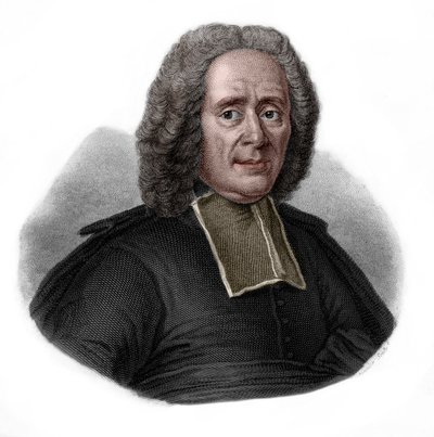 Charles Rollin（1661-1741）法国历史学家和教育家的肖像。 作者 法语学校