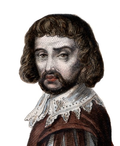 Claude Gellee的肖像叫法国画家Le Lorrain（1600-1682）。 作者 法语学校