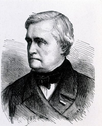 Portrait of Claude Pouillet, French physicist (1790 - 1868) - in “” Album de la Science; illustrious scientists; Grandes discoveries””” 1896. 作者 法语学校