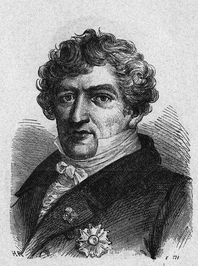 Portrait of Cuvier (1769-1832), French zoologist and paleontologist - in “Album de la Science; illustrious scientists; Great discoveries””” 1896. 作者 法语学校