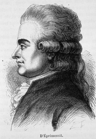 Portrait of Eprémesnil, French magistrate and politician (1746 - 1794) - in “” L