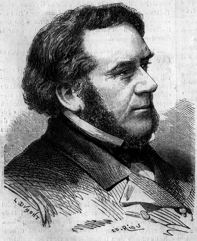 Portrait of Eugene Bethmont (1804-1860), French lawyer and politician, former Minister of Justice. Engraving in “” Le Monde Illustré”” n°156 of 7 April 1860. 作者 法语学校