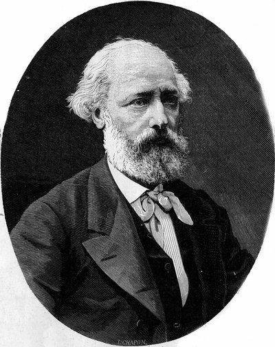 Eugene Viollet-le-Duc的肖像（Viollet le Duc 作者 法语学校
