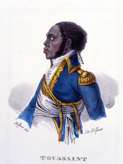 弗朗索瓦-多米尼克-图桑（Toussaint-Louverture）的肖像（图桑-卢维杜尔）。 作者 法语学校