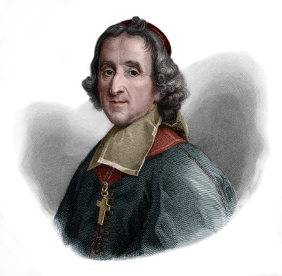 Francois Fenelon（1651-1715）法国天主教大主教，神学家，诗人和作家的肖像。 作者 法语学校
