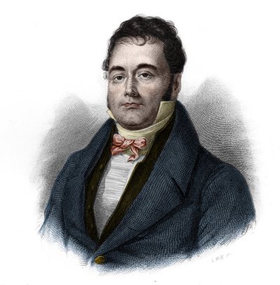 法国政治家Francois Mauguin (1785-1854)的肖像。载于Louis de Cormenin Timon的《LIBRE DES SPEAKERS》。1842.私人收藏。 作者 法语学校