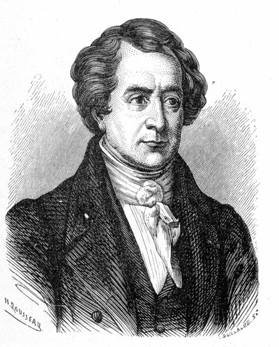 弗朗索瓦·阿拉戈 (François Arago) 的肖像 (1786 - 1853) - 在“科学相册”中； 杰出的学者； 伟大的发现””” 1896 年。 作者 法语学校