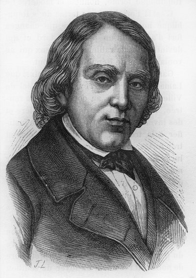 法国生物学家、化学家和政治家弗朗索瓦-文森特-拉斯帕尔（1794-1878）的画像。 作者 法语学校