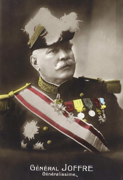 约瑟夫-若弗尔将军（1852 - 1931）的肖像。 作者 法语学校