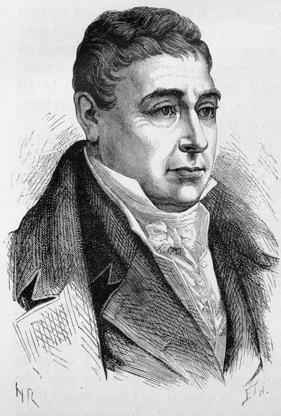 拉法耶特（Lafayette）将军的肖像（1757 - 1834）--载于亨利-马丁的《法国历史》。 作者 法语学校