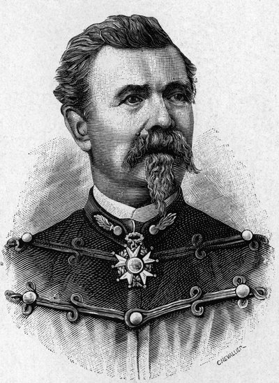 de Reffye将军的肖像--载于《科学专辑；杰出的科学家；伟大的发现》1896年。 作者 法语学校