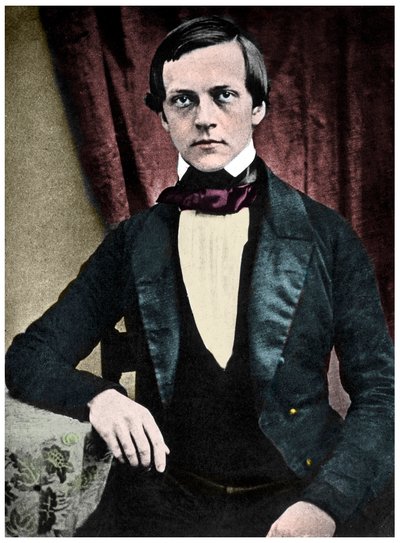 Hermann von Helmholtz（1821-1894）的肖像。德国物理学家，解剖学家和生理学家。 作者 法语学校