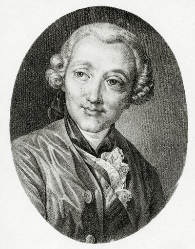 Jacques-Germain Soufflot的肖像， 作者 法语学校