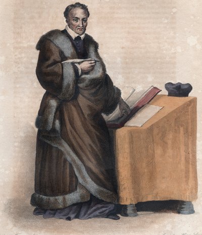 Jacques Amyot（1513-1593）的肖像，法国主教，作家和翻译。 作者 法语学校